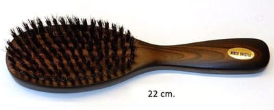 Rojafit Echt Haren Haarborstel versterkt met nylonfiber voor normaal en stevig haar-Ovaal-22 cm.