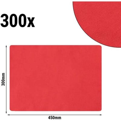 GGM Gastro (300 Stück) Damast Tischsets Vienna - 230g/m² - 30x45cm - Feuerrot