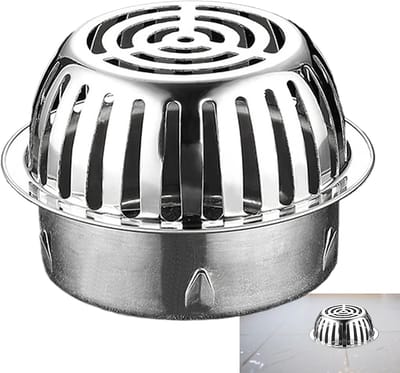 Afvoer Rooster - Douche Putdeksel - Water Afvoeren - Antislip & Drukbestendig - 110 mm - Zilver