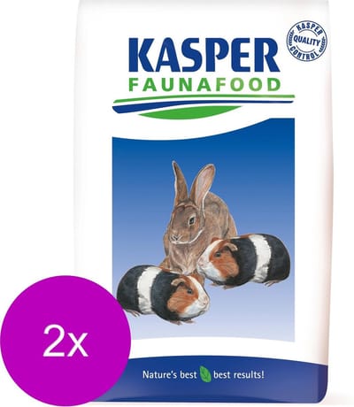 Kasper Faunafood Konijnenknaagmix - Konijnenvoer - 2 x 15 kg