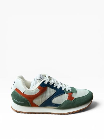 Scotch & Soda Cleave Sneakers | Heren | Groen/Wit/Blauw | Maat 43