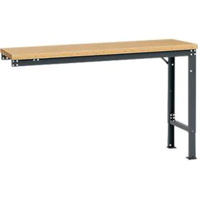 Manuflex aanbouwtafel UNIVERSAL Speciaal, 1500 x 800 mm, multiplex natuur, antraciet