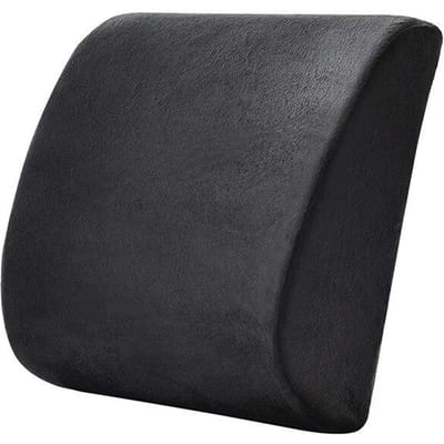 Vier Seizoenen Ademend Kantoor Auto Memory Katoen Lendensteun 32x30cm gray