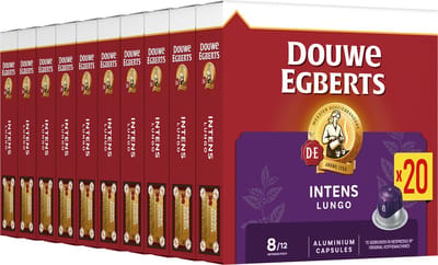 Douwe Egberts Lungo Intens Koffiecups - Intensiteit 8/12 - 10 x 20 capsules