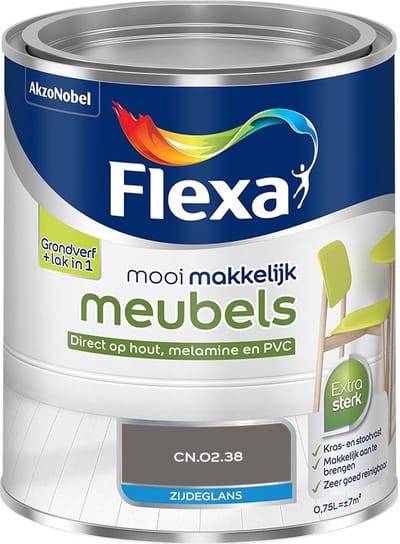 Flexa - Mooi Makkelijk Meubels Zijdeglans - Cn.02.38 - Mengverf - 750 Ml