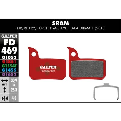 Remblok Galfer Sram Red 22