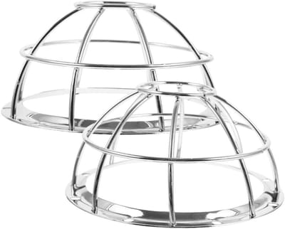 Draadbescherming Detector - Beveiligingskap Brandmelder - Veiligheid Verhogend - Roestvrij Staal - 2 Stuks - Zilver