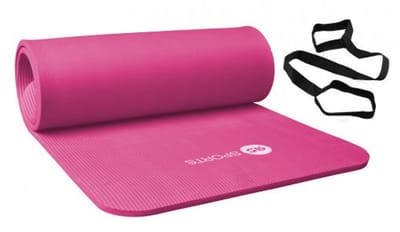 NBR RS Sports - Fitnessmat / trainingsmat / sportmat  - roze - 180 x 60 x 1,5 cm