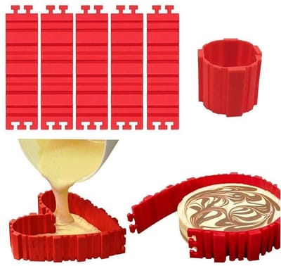 Cosensi - Silicone Cake Mould - Cake Pan - Creatief bakken - 5 Stuks - Vormpjes voor taarten - Perfect voor kids - Multifunctioneel