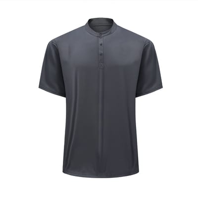 ALLTHEMEN Heren Henley T-Shirt Knoopsluiting - Comfortabel Sneldrogende - S