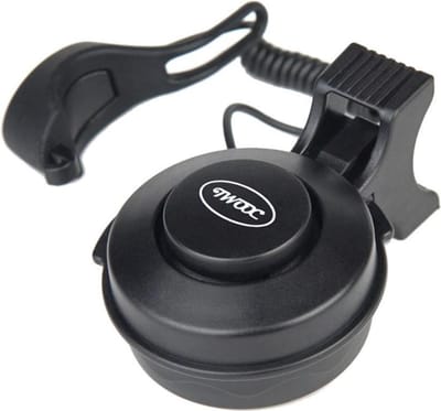 Elektrische fietsbel voor step, fiets, E-fiets, MTB, … | Fietsbel | 80-130 db | USB-oplaadbaar | ZWART | Waterproof | Fietsbel