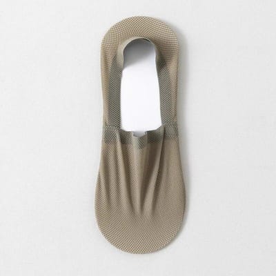 Herensokken Zomer Dunne Mesh Ademende Antislip Onzichtbare Ondiepe Mond Sokken Katoenen Zool Vrijetijdssokken Lage Loop Sokken donkergroene kleur
