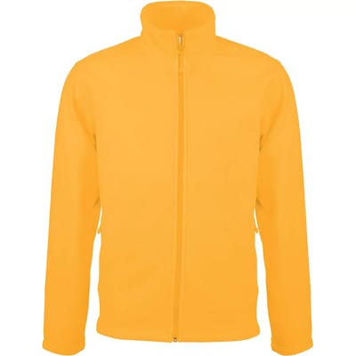 Kariban Microfleece met rits heren K911 - Yellow - S