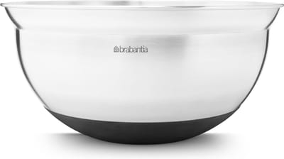 Brabantia Profile Beslagkom - 3 l - Matt Steel met Zwart