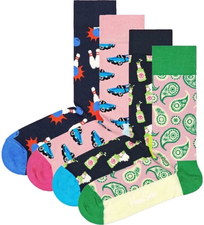 Happy Socks - 4-Pack Go Bowling Socks Gift Set - Unisex - Sokken
