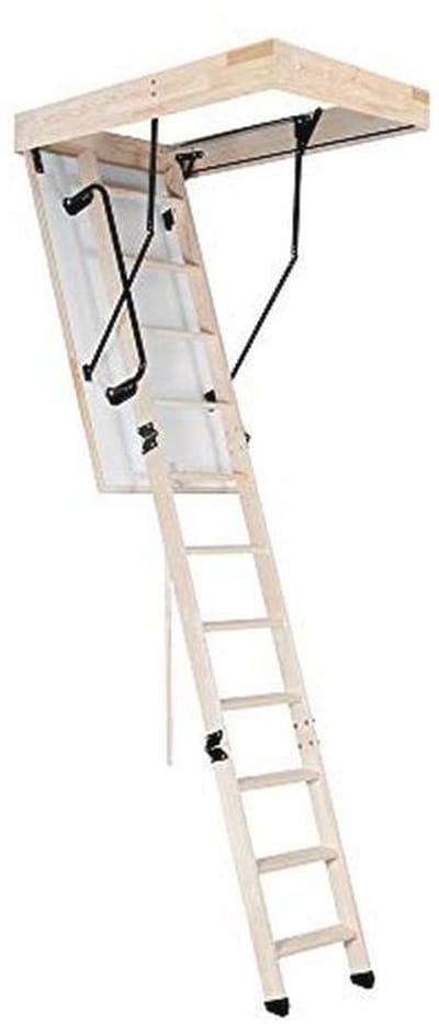 Vloertrap Thermo 120x60 met Trapleuning - Ruimtebesparende Vouwladder voor Zolder