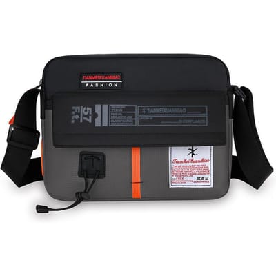 Crossbodytas Heren Nieuwe Sporttas Buiten Vrije Tijd Joker Pendeltas Modieuze Schoudertas black