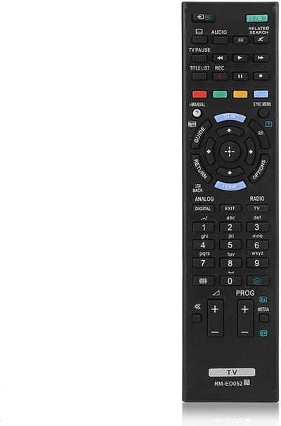 Allecto - Afstandsbediening Vervanging - Infrarood - Zwart - Geschikt voor TV RM ED052/ RM ED050 - 10 meter bereik - 2 AAA-batterijen vereist