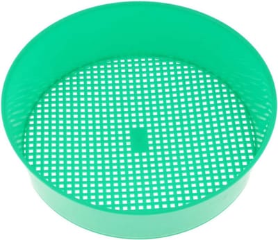 Tuingaasscherm - Zeefpan Bodem - Grond Verfijnen - Fijnmazig Ontwerp - 20.5 cm - Groen