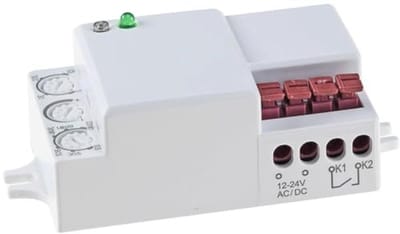 Bewegingsmelder 12V tot 24V 360° HF voor wand- en plafondlampen