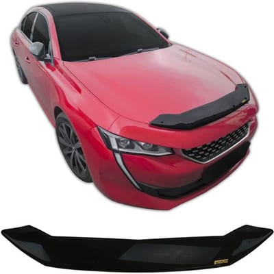 SCOUTT | Motorkap Deflector Bescherming Voor Peugeot 508 Vanaf 2019, Aerodynamisch, Eenvoudige Montage, Geen boren vereist