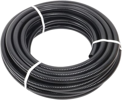 Vijverslang PVC - Drukslang Tuin - Water Transport - Gladde Binnenkant - 25 Meter - Zwart