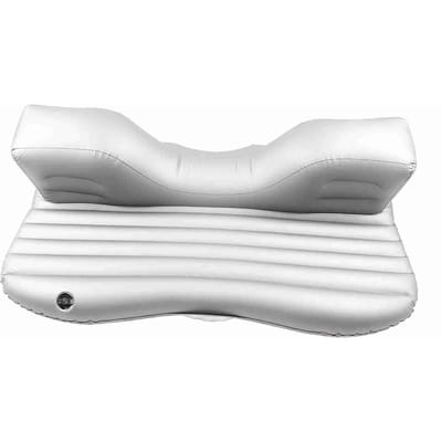 Lit Gonflable Voiture Matelas Siège Arrière Lit d'Air pour Repos Sommeil Voyage Camping blanc