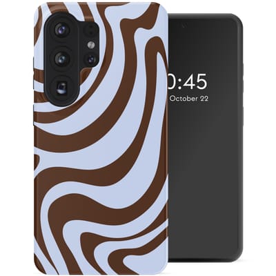 Selencia Hoesje - Geschikt voor Samsung Galaxy S26 Ultra - Backcover - Dream Swirl Chocolate