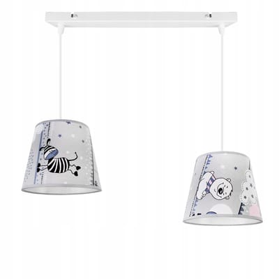 Light-Home Ladybird – Hanglamp – Hoogte verstelbaar – 2x E27 – Kinderkamer dierenmotief