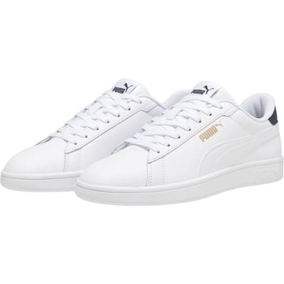 PUMA Puma Smash 3.0 L Unisex Sneakers - PUMA White-PUMA Navy-PUMA Gold
