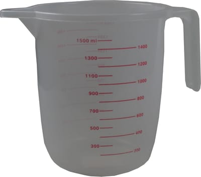 Benson Maatbeker - Kunststof - 1500 ml - Handvat - Maataanduidingen