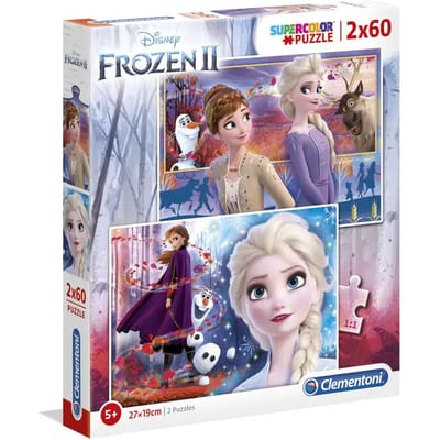 Clementoni - Puzzel - 2x60 Stukjes - Frozen 2 - Kinderpuzzel - Vanaf 10 jaar