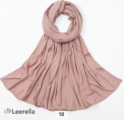 Leerella Oogverblindende Dames Sjaals – Hijab Lichtroos CLR10- Monochrome Strepen in Nieuwe Mode 170x70cm: Een Perfect Moederdag, Verjaardag of Valentijnsdag Cadeau - Beschikbaar in 15 Prachtige Kleuren!