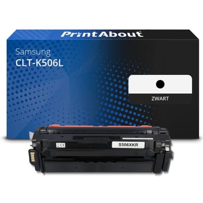 PrintAbout huismerk Toner CLT-K506L (SU171A) Zwart Hoge capaciteit Geschikt voor Samsung