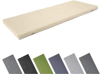 Garronda Bankkussen 100x40 cm – 4 cm dik – Waterafstotend & UV-bestendig – Cappuccino GD-AM-Dino