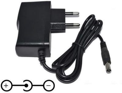 Stroomvoorziening Oplader - Netadapter Vervanging - Rekenmachine Voeden - 9V Uitgang - 110cm Kabel - Zwart