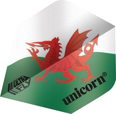Unicorn Ultrafly Wales Flag PLUS - Dart Flights