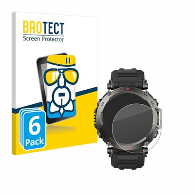 Screenprotector 6 Stuks voor Huami Amazfit T-Rex Ultra Beschermglas transparant