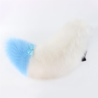 60cm Pluche Dierstaart Wolf Vos Katstaart Met Verstelbare Riem Cosplay Accessoires Rolspel Feest Attributen Harige Pluizige Hondstaart about 60cm