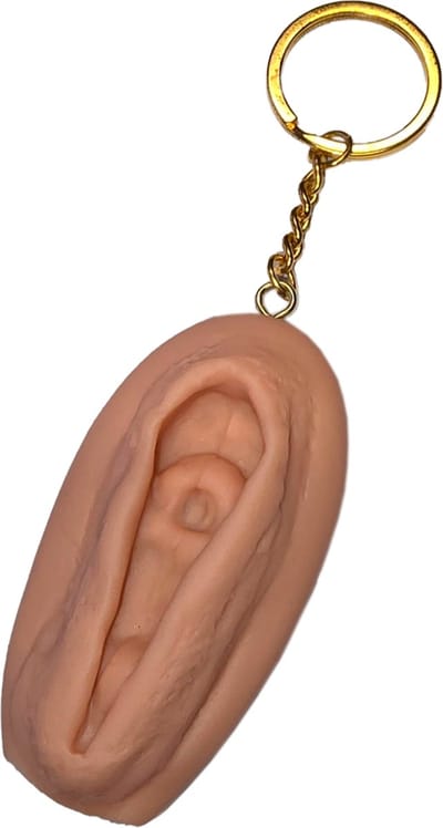 Humoristische Silicone Vulva Sleutelhanger – Ondeugende Vaginale Gadget voor Feestjes & Cadeautjes