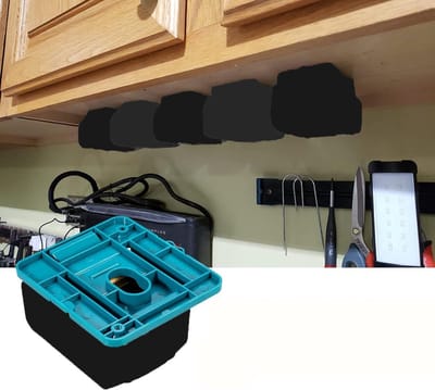 Wandmontagebeugel - geschikt voor makita 18V - makita accu - 5 stuks - wandmontagebeugel - geschikt voor - BL1860 - BL1850 - BL1840 - BL1830 (met 10 schroeven, zonder batterij)