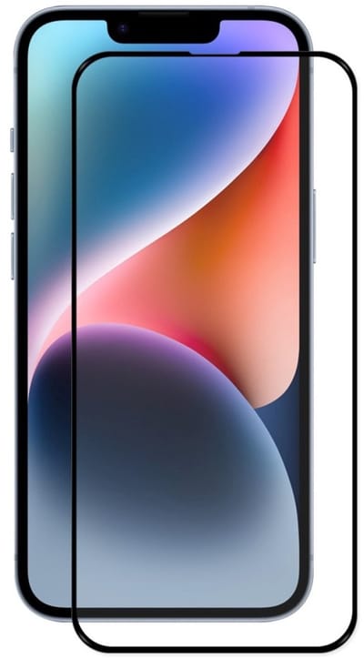 Coverup Screen Protector - Geschikt voor iPhone 16e / 17e Screen Protector - Coverup Full-Cover 9H Tempered Glass - Zwart