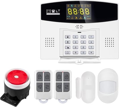 Alarmsysteem - Inbraakalarm Huisbeveiliging - Veiligheid Verhogend - LCD Kleurendisplay - 25 x 15 x 15 cm - Zwart