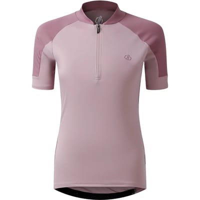 Dare2B Dames Flutter Half Zip Fietsjersey met korte mouwen