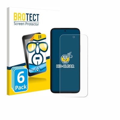 BROTECT - Screenprotector voor Honor Play 60 - Folie Beschermfolie transparant 6 Stuks