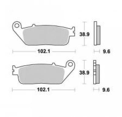 Plaquette de frein Perftec pour Moto Honda 750 NC X 2014 à 2023 AV Neuf