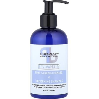Pure Biology, RevivaHair™, Shampooing Fortifiant et Renforçant, 8 fl oz (240ml) blue