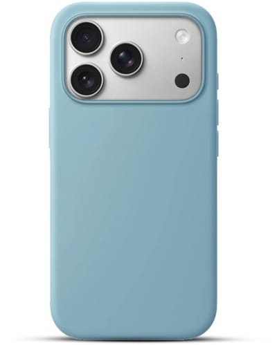 Solidenz Blauw Siliconen Case geschikt voor iPhone 17 Pro Max hoesje compatibel met MagSafe - Sierra Blue
