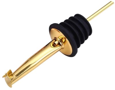Dailygoody - automatische wijnflesstopper - wijnfles pourer - roestvrijstaal met stofkap - goud of zilver - geschikt voor oliën en alcohol - luxe uits