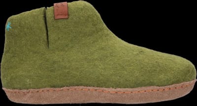 Tofvel - Mula Wolvilt Sloffen Olive Green - Maat 40
